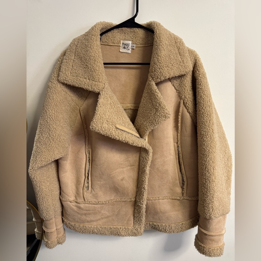 Princess Polly Beige Teddy Jacket